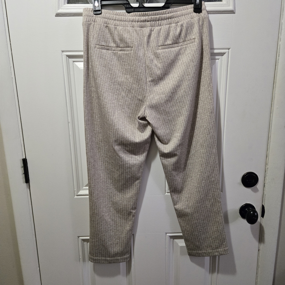 Loft Pants Pinstripe Casual Minimalist Comfort Core Loungewear Size M - Picture 4 of 9